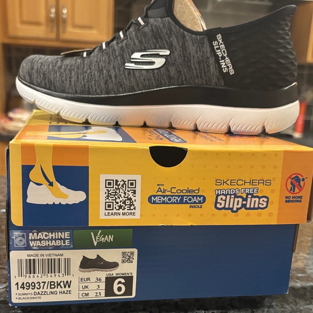 Skechers Men's Gray Slip-On Sneakers